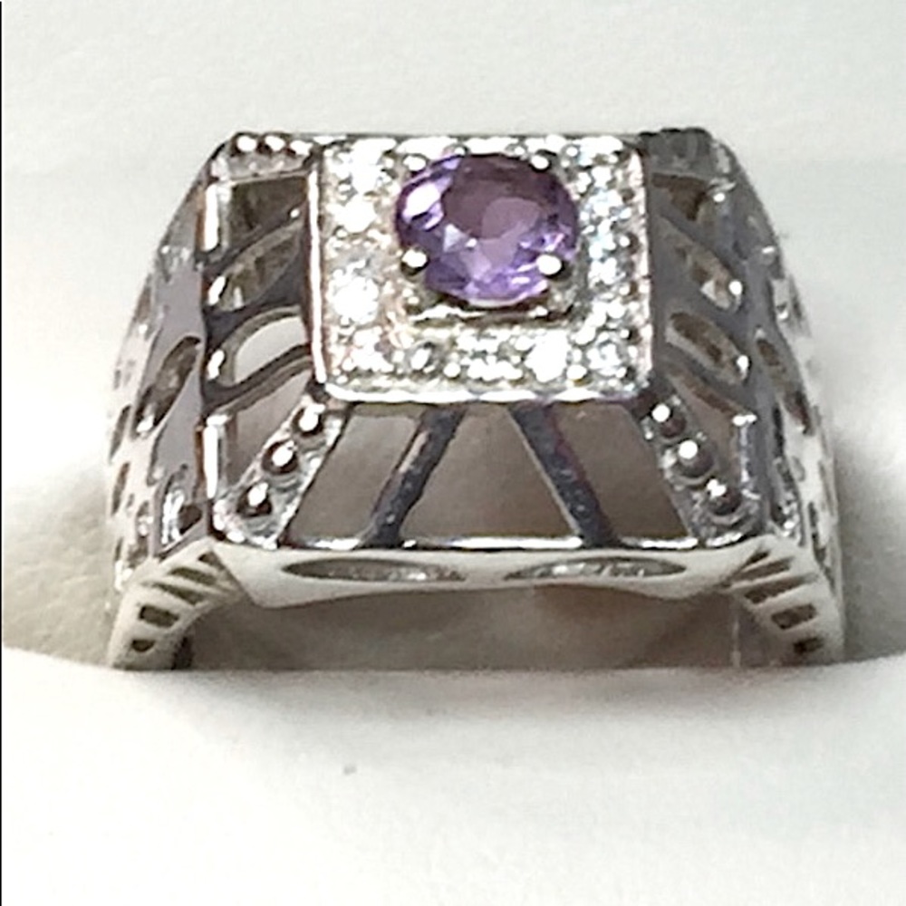 Amethyst Sterling Silver Ring